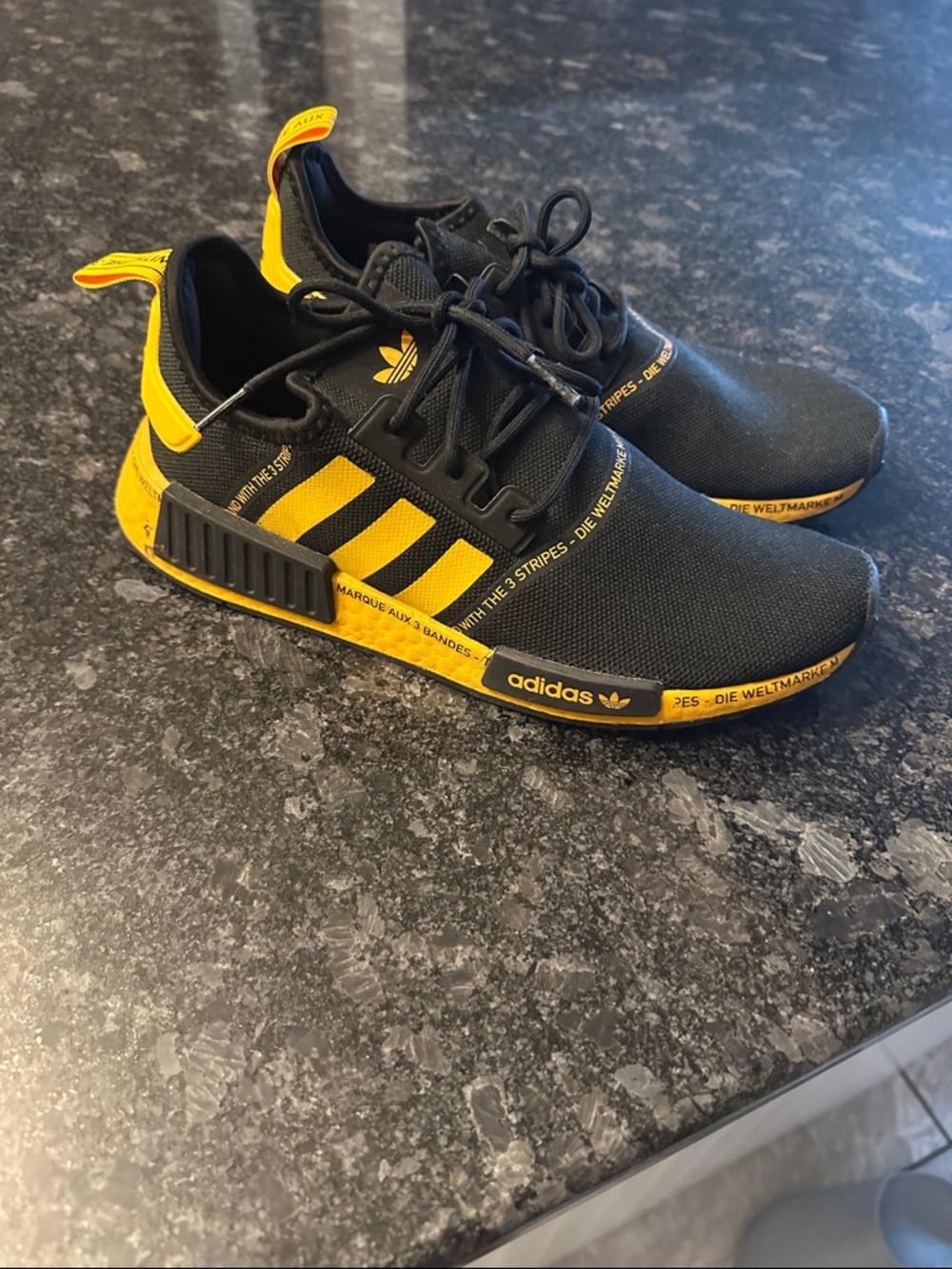 Adidas NMD Black and Yellow Streetwear Runners
